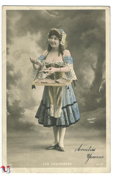 Les gaufrières, carte postale, début du XX siècle, Paris, studio Waléry